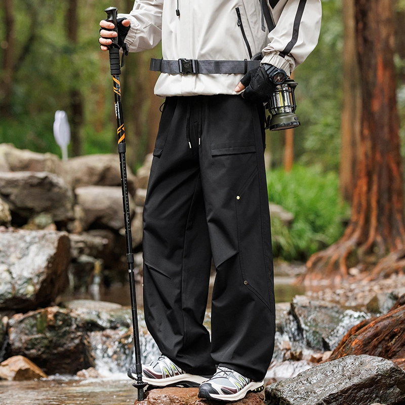 微牛 山系户外硬核全防护防水美式潮流大码休闲宽松伞兵裤裤子工装裤 男款