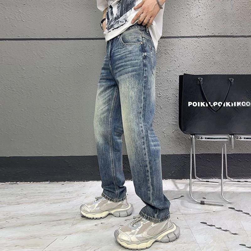 微牛 宽松百搭潮牌休闲韩版长裤牛仔裤 男款