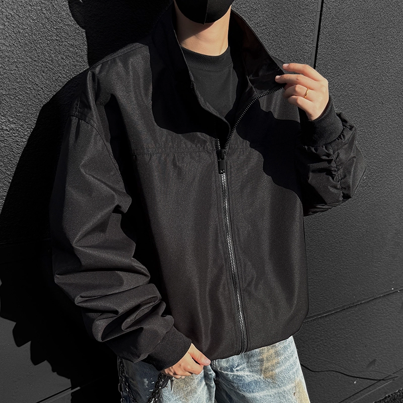 微牛 复古高街飞行员棒球服秋冬棉衣潮外套上衣早秋款潮牌宽松夹克 男款
