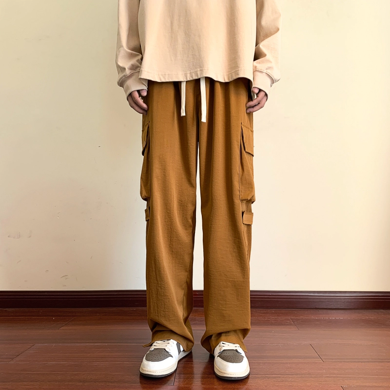微牛 裤子韩版潮牌男士潮流时尚百搭运动裤宽松直筒休闲裤 男款