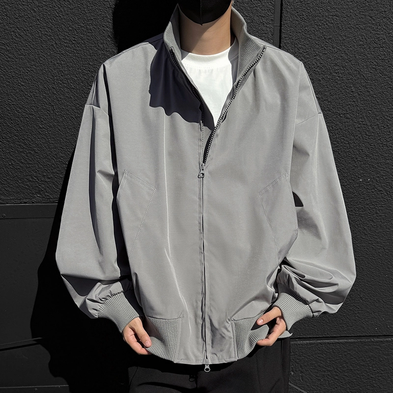 微牛 复古高街飞行员棒球服秋冬棉衣潮外套上衣早秋款潮牌宽松夹克 男款