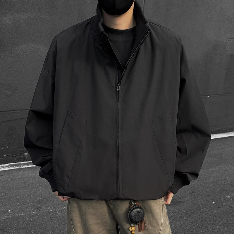 微牛 复古高街飞行员棒球服秋冬棉衣潮外套上衣早秋款潮牌宽松夹克 男款