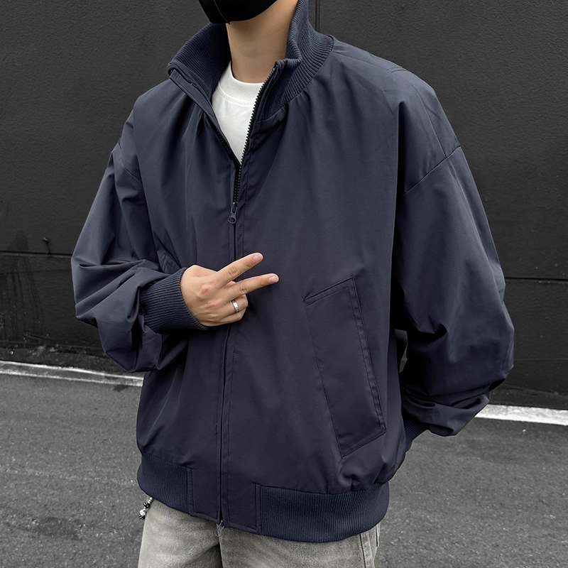 微牛 复古高街飞行员棒球服秋冬棉衣潮外套上衣早秋款潮牌宽松夹克 男款