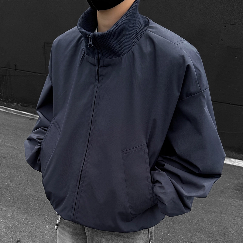 微牛 复古高街飞行员棒球服秋冬棉衣潮外套上衣早秋款潮牌宽松夹克 男款