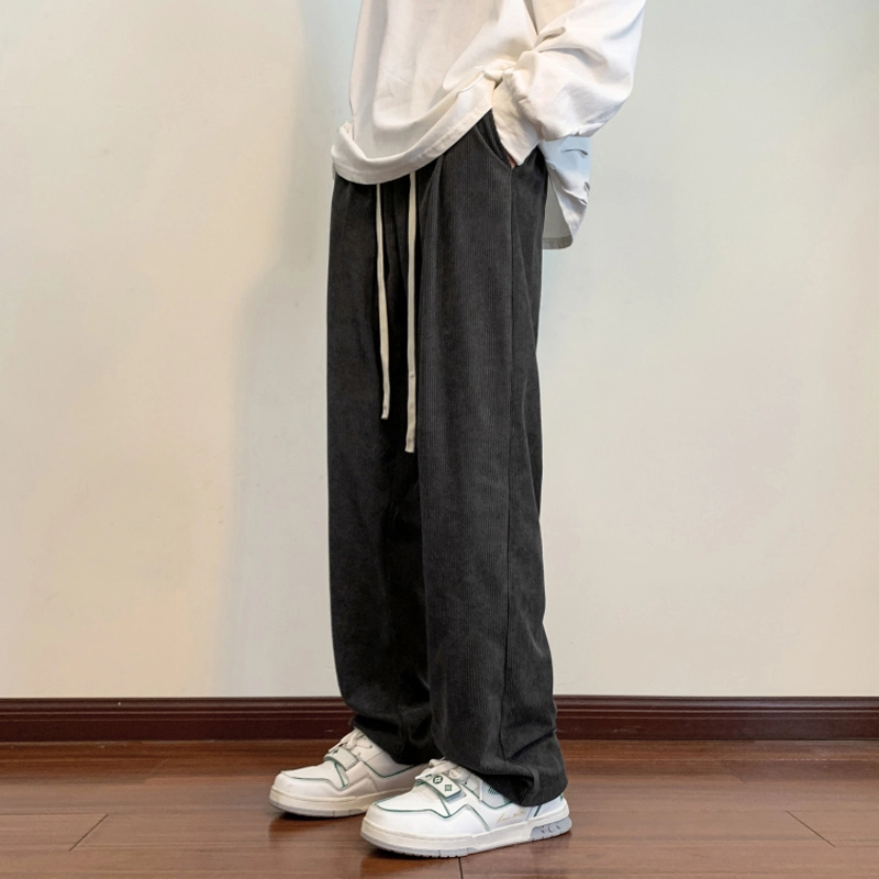 微牛 裤子韩版潮流时尚百搭运动裤宽松直筒休闲裤 男款