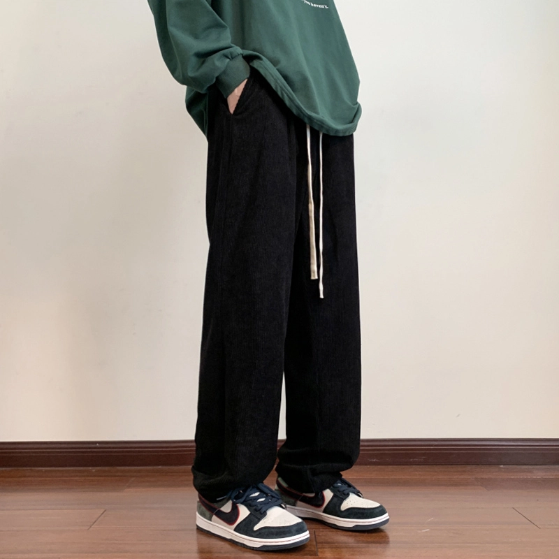 微牛 裤子韩版潮流时尚百搭运动裤宽松直筒休闲裤 男款