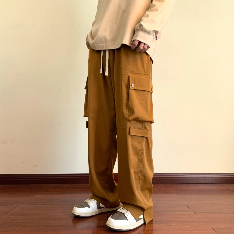 微牛 裤子韩版潮牌男士潮流时尚百搭运动裤宽松直筒休闲裤 男款