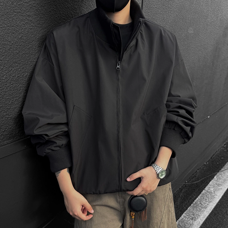 微牛 复古高街飞行员棒球服秋冬棉衣潮外套上衣早秋款潮牌宽松夹克 男款