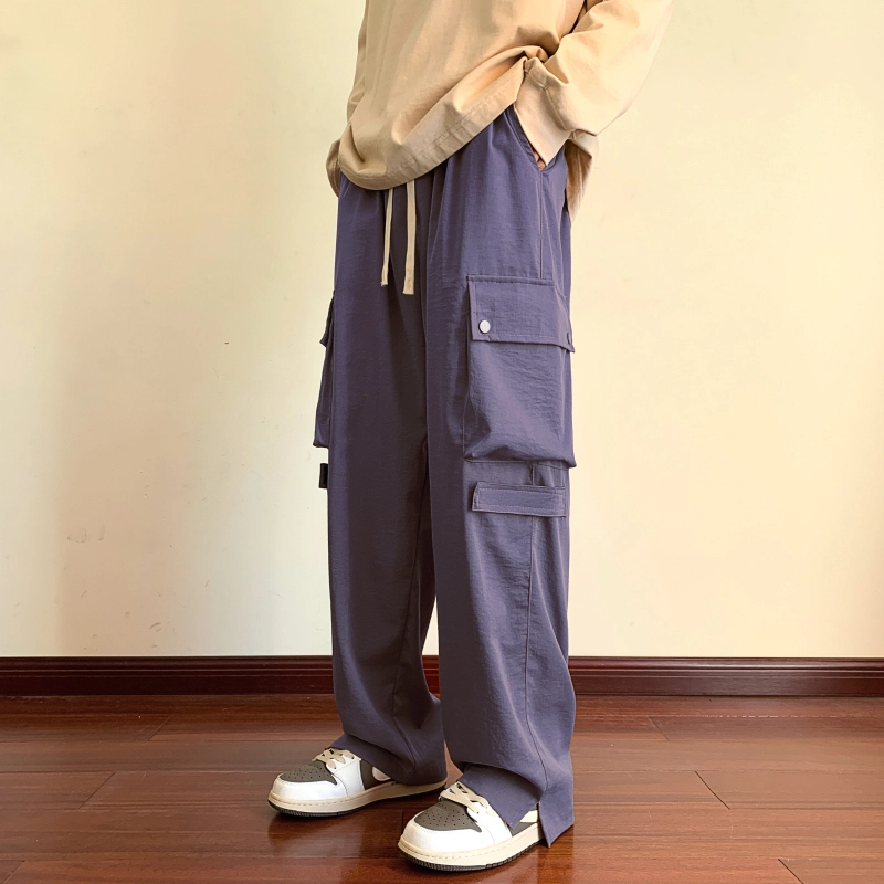 微牛 裤子韩版潮牌男士潮流时尚百搭运动裤宽松直筒休闲裤 男款