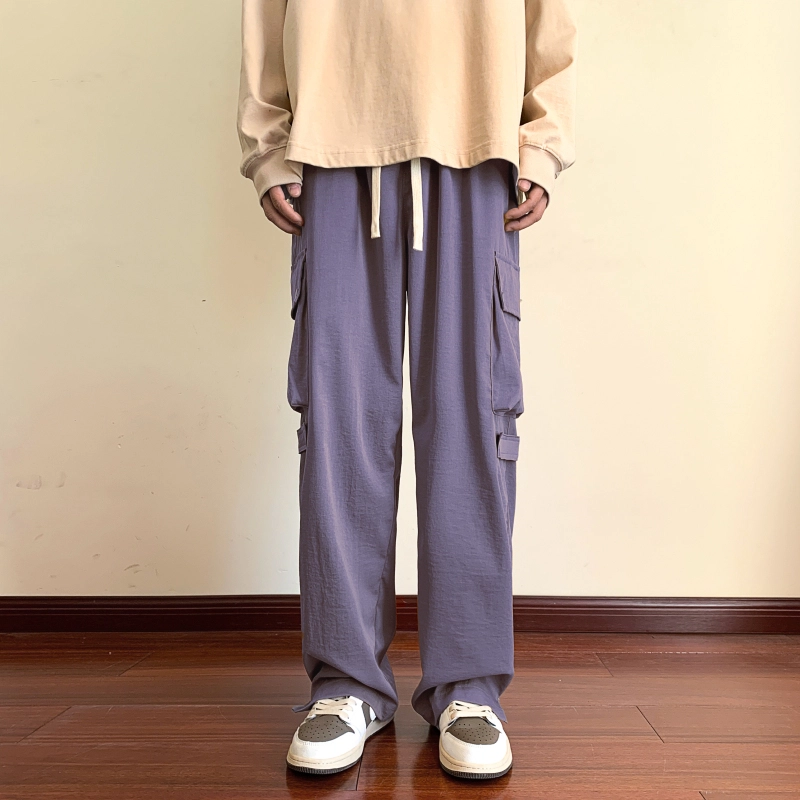 微牛 裤子韩版潮牌男士潮流时尚百搭运动裤宽松直筒休闲裤 男款
