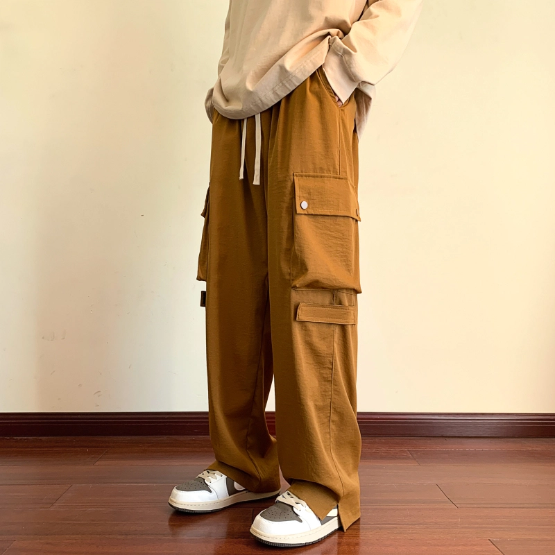 微牛 裤子韩版潮牌男士潮流时尚百搭运动裤宽松直筒休闲裤 男款