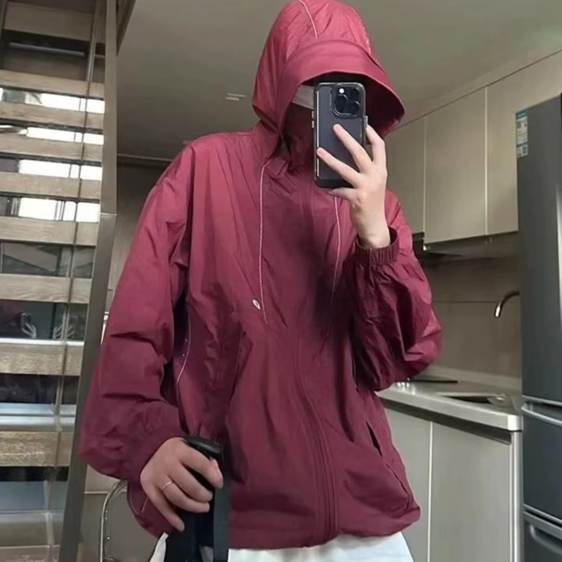 多风格速干连帽户外潮流上衣防晒服 男女同款