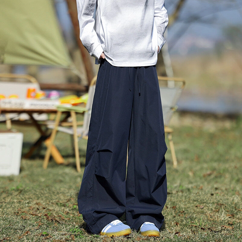 悍戈 美式复古潮流百搭舒适亲肤拖地长裤休闲裤 男女同款