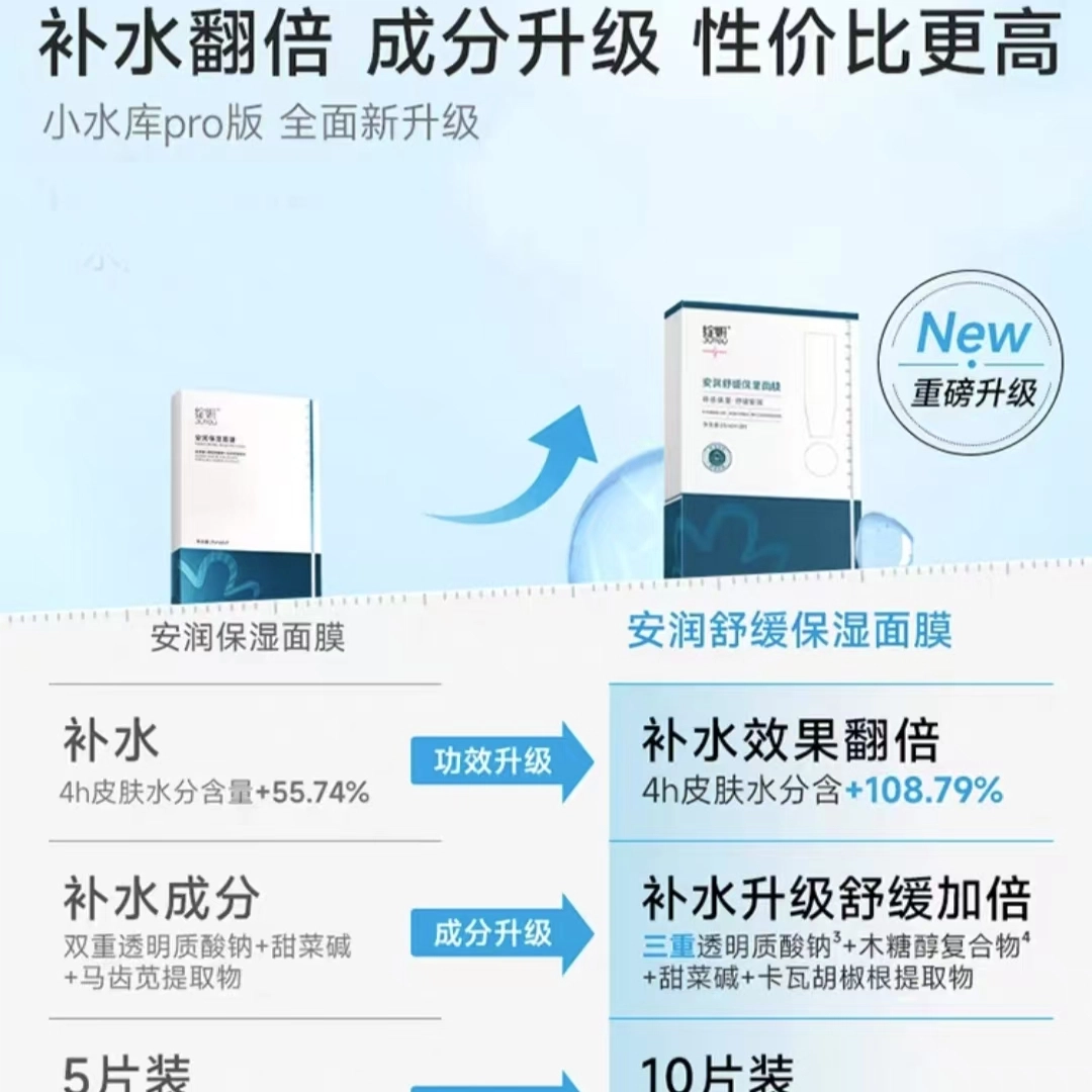 绽妍 小水膜面膜 保湿补水 敏感性肤质