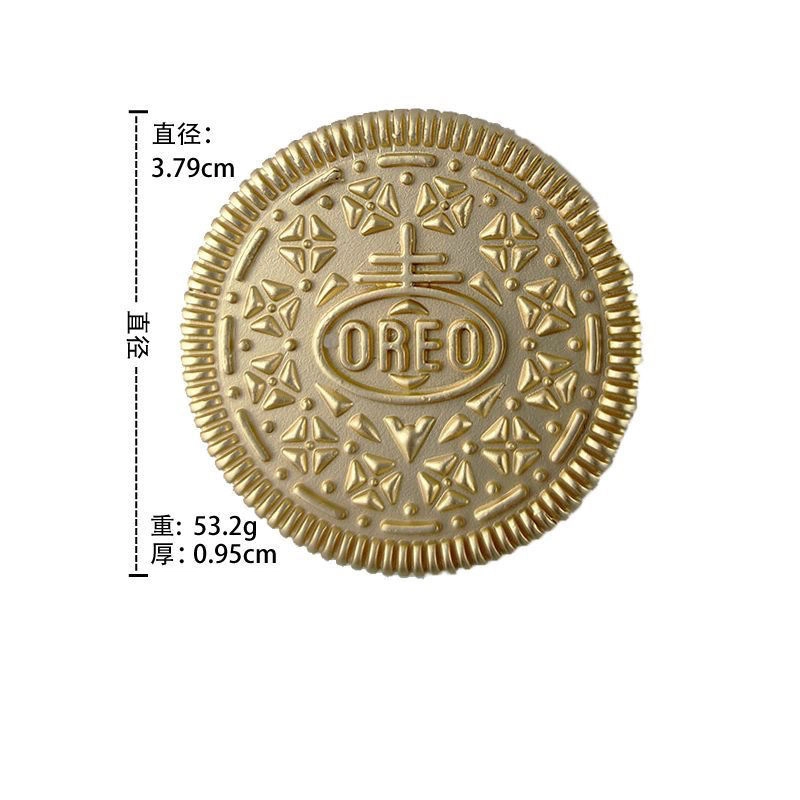 万格 利奥饼干币 金属推牌 静态模型