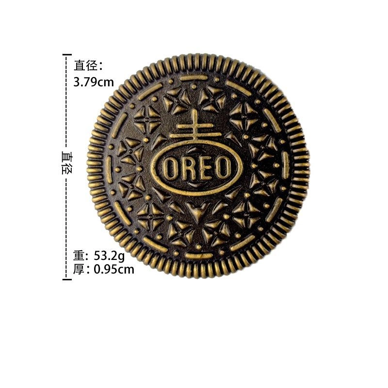 万格 利奥饼干币 金属推牌 静态模型