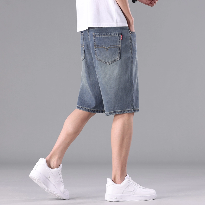 寻星记 多风格水洗做旧百搭休闲服饰牛仔短裤 男女同款