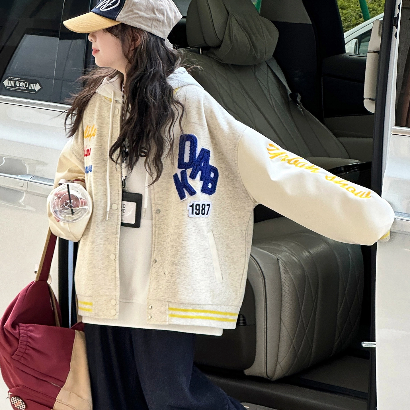 木木兔儿童上装卫衣 中大童秋冬童装外套早秋春秋女孩衣服秋季上衣长袖小学生开衫简约时尚百搭