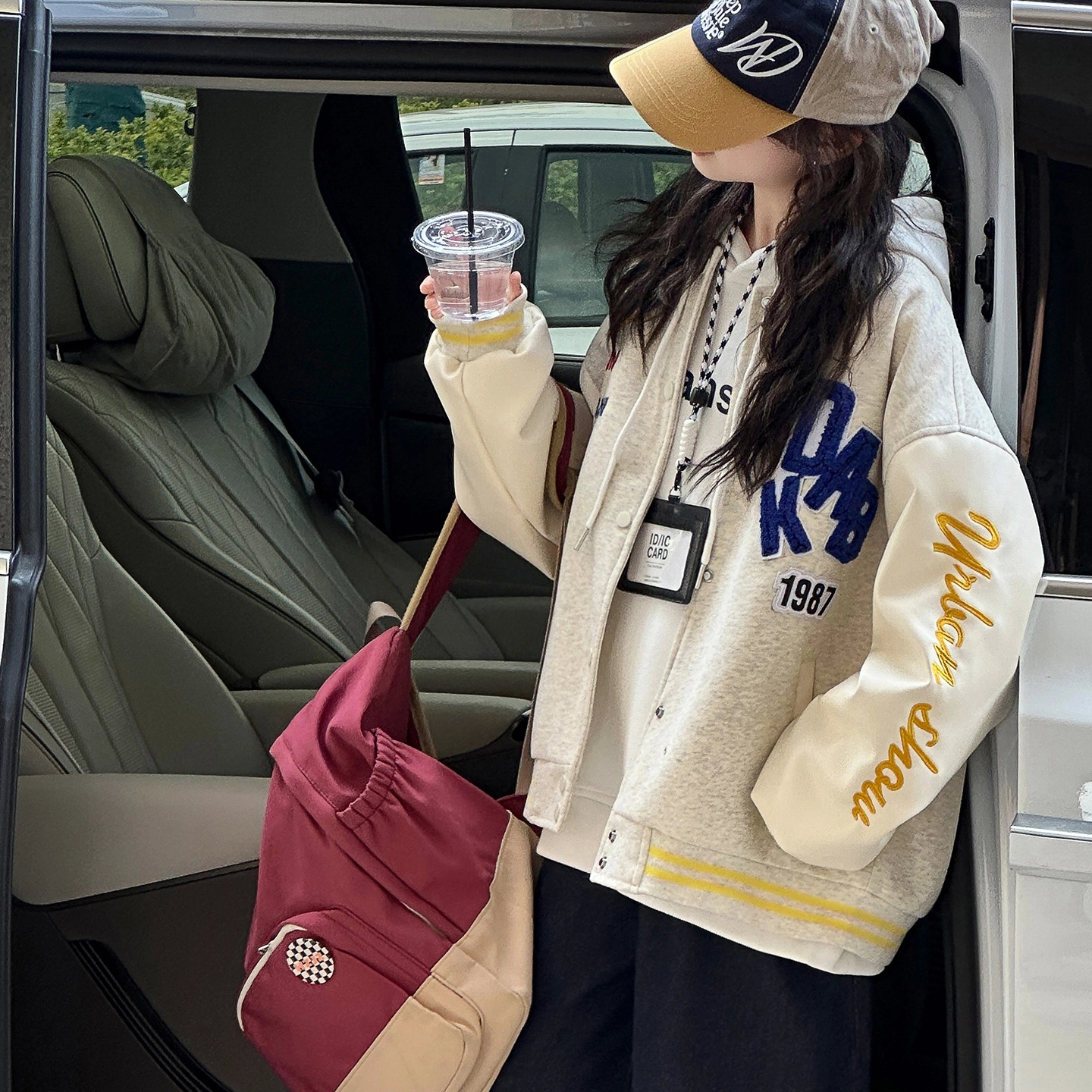 木木兔儿童上装卫衣 中大童秋冬童装外套早秋春秋女孩衣服秋季上衣长袖小学生开衫简约时尚百搭