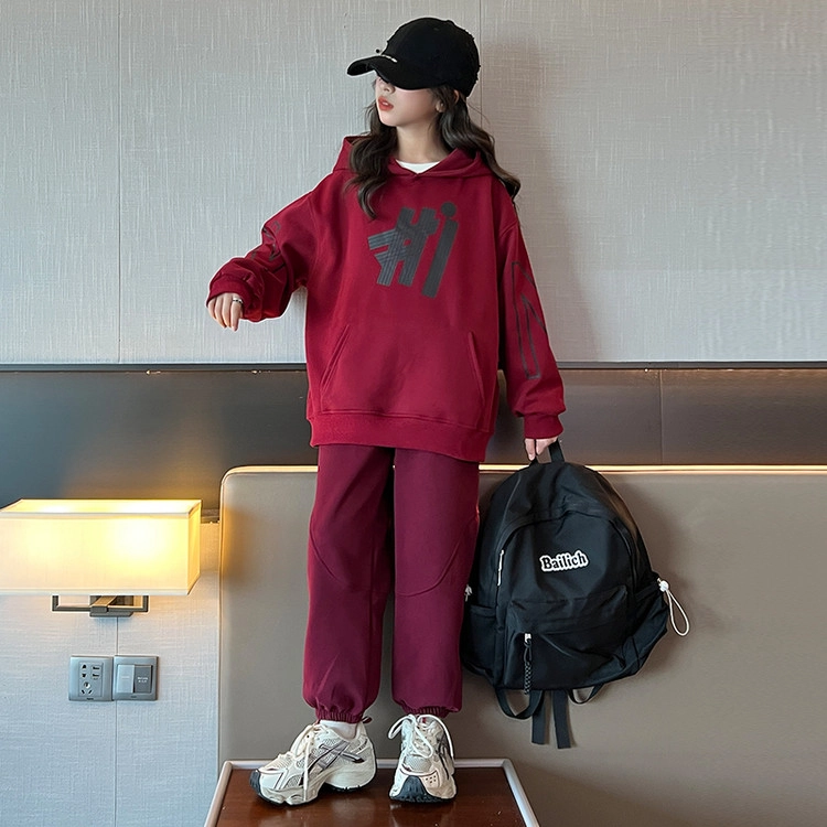 比比我休闲运动套装  女童春秋季时尚 百搭大童潮牌小孩衣服 小女孩长袖洋气时髦 舒适帅气轻便
