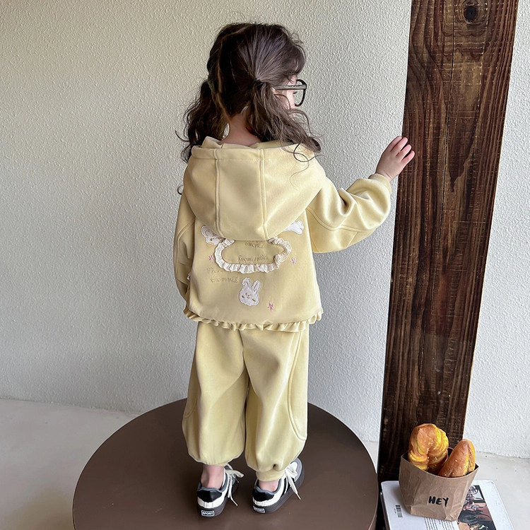 比比我休闲运动套装   女童春秋季大童百搭 时尚潮牌小孩衣服 小女孩长袖洋气时髦 舒适帅气轻便
