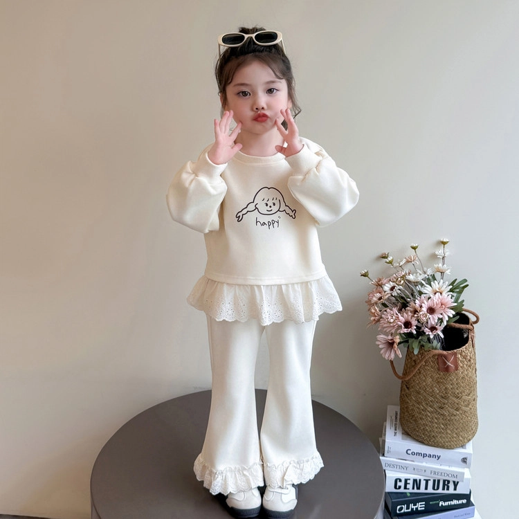 比比我休闲运动套装  女童春秋季时尚 百搭 显瘦大童潮牌小孩衣服 小女孩长袖洋气时髦 舒适帅气轻便