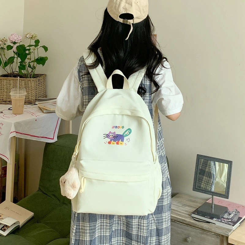 天才小熊 书包小学生大容量高颜值初中生 高中生 经典时尚小众设计 高级感 休闲拉链开合 尼龙布 双肩包 常规 小熊大号