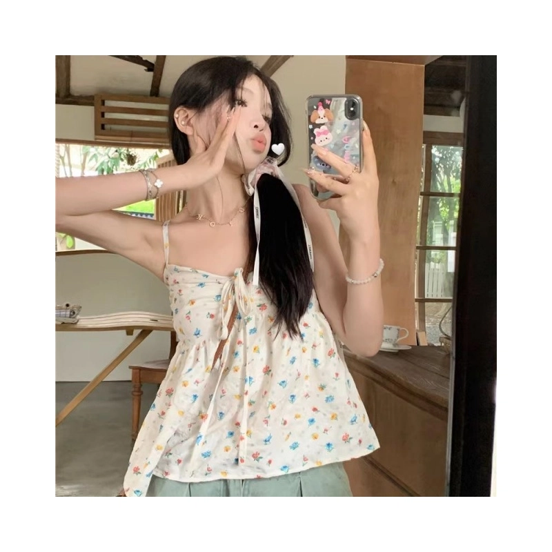 依钗 碎花舒适百搭吊带 女款