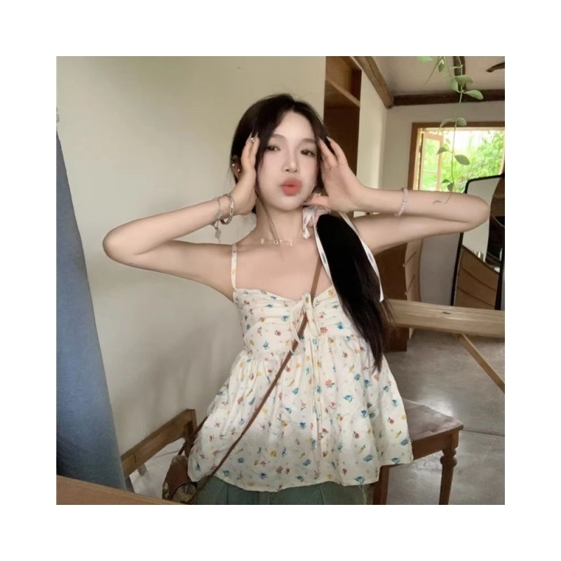 依钗 碎花舒适百搭吊带 女款