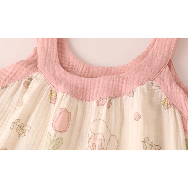 依钗 可爱兔子睡衣吊带睡裙家居服连衣裙 女款