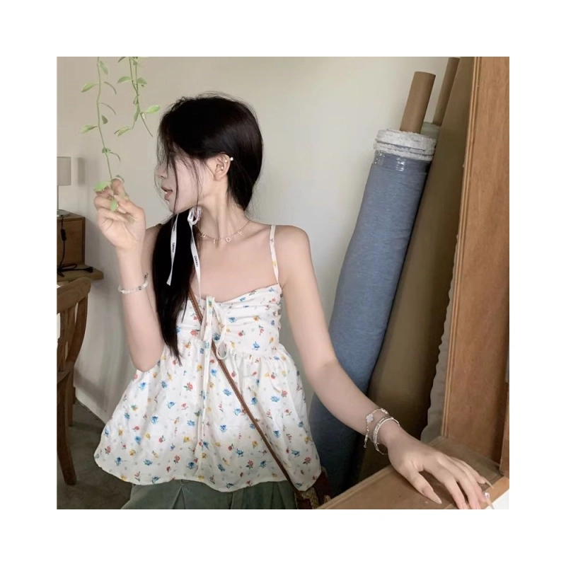 依钗 碎花舒适百搭吊带 女款