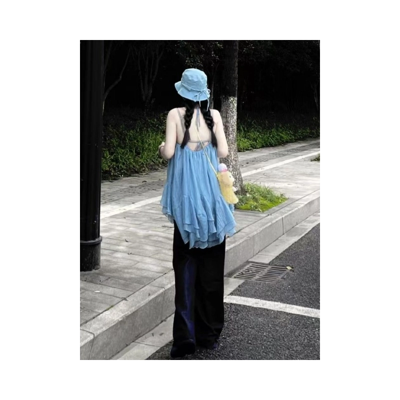 依钗 日系小清新甜美风百搭时尚吊带连衣裙 女款