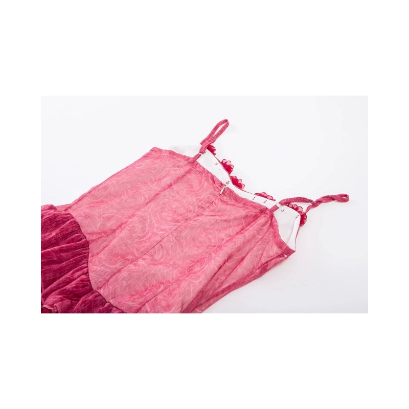 依钗 夏季纯欲修身显瘦不规则吊带连衣裙 女款