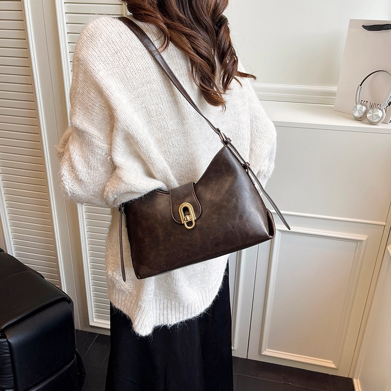 ORANGE BEAN PU Tote