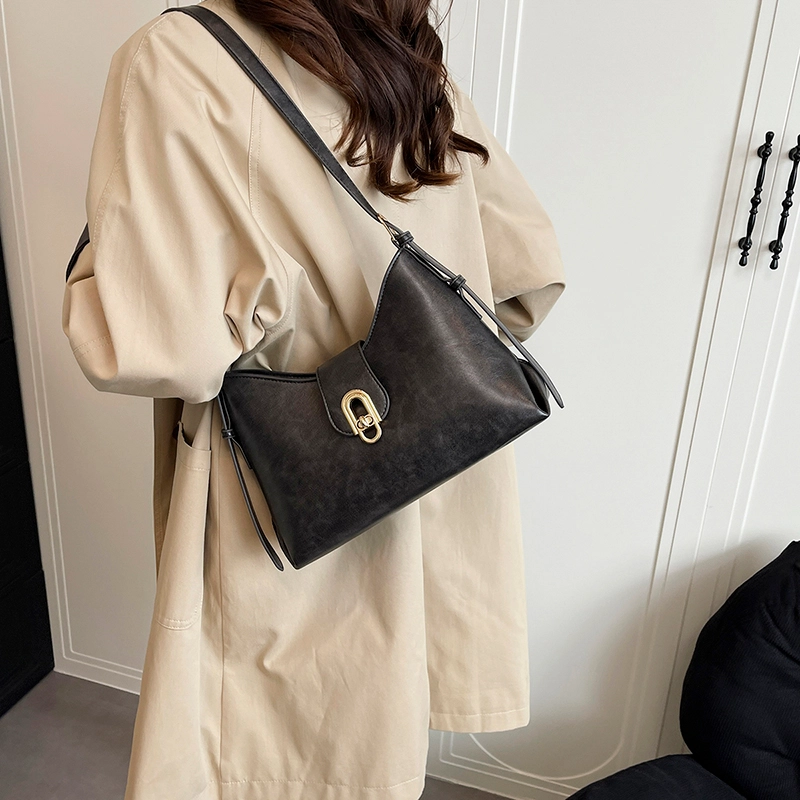 ORANGE BEAN PU Tote
