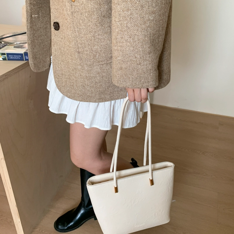 ORANGE BEAN PU Tote