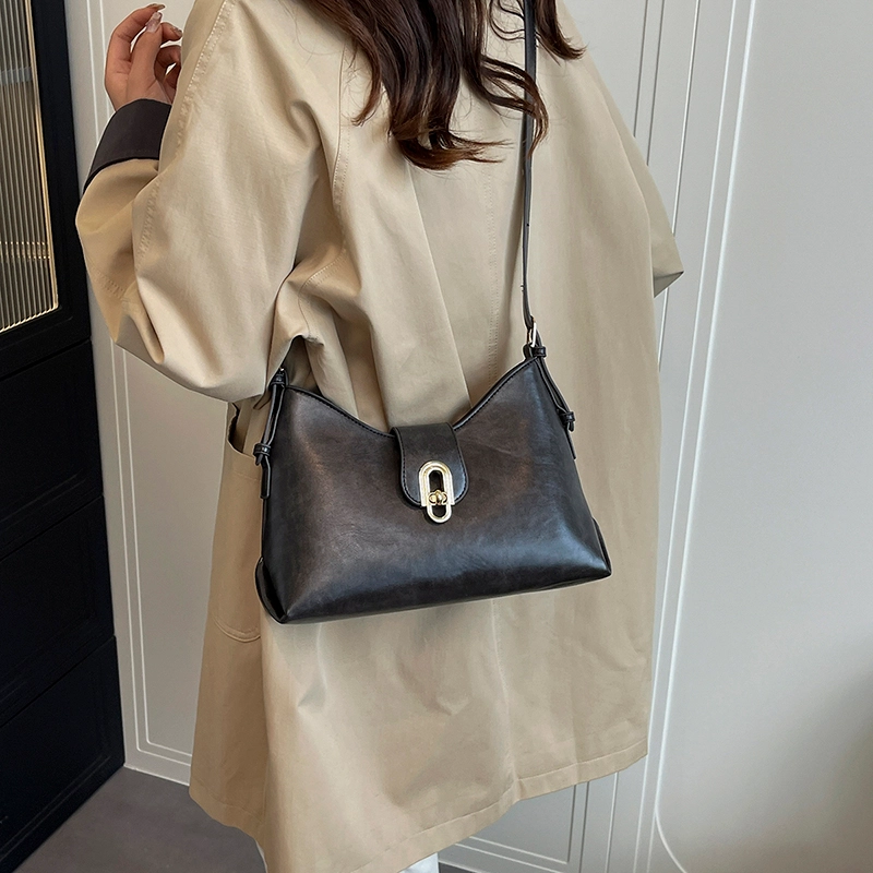 ORANGE BEAN PU Tote