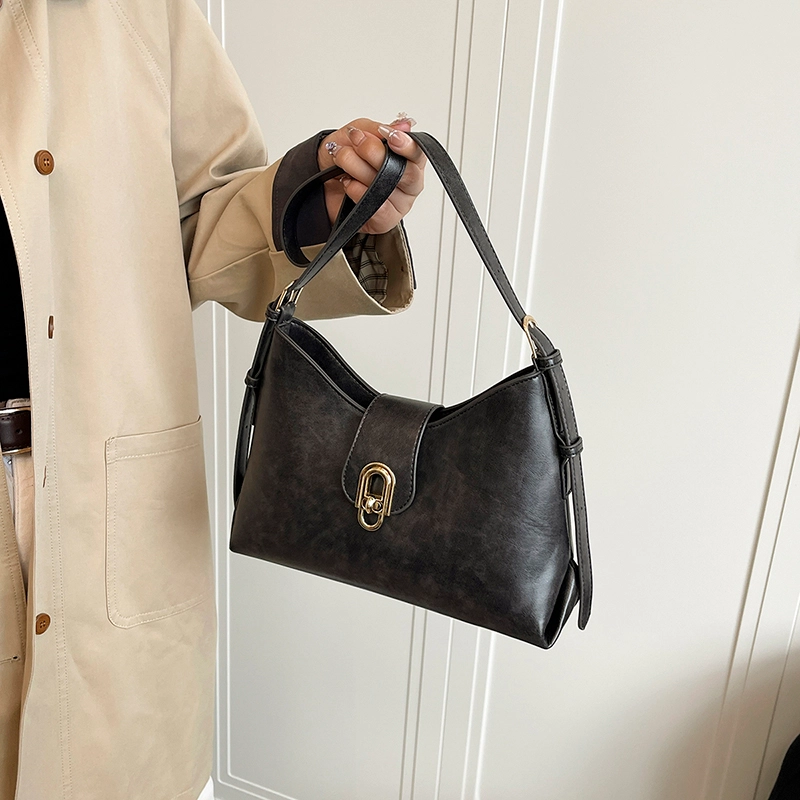 ORANGE BEAN PU Tote