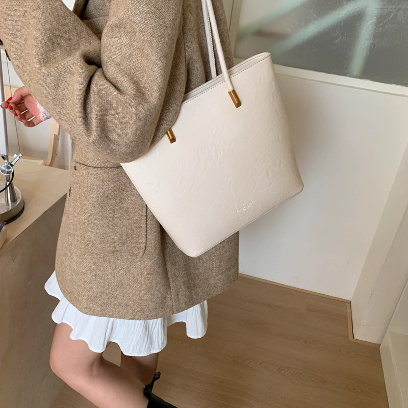 ORANGE BEAN PU Tote