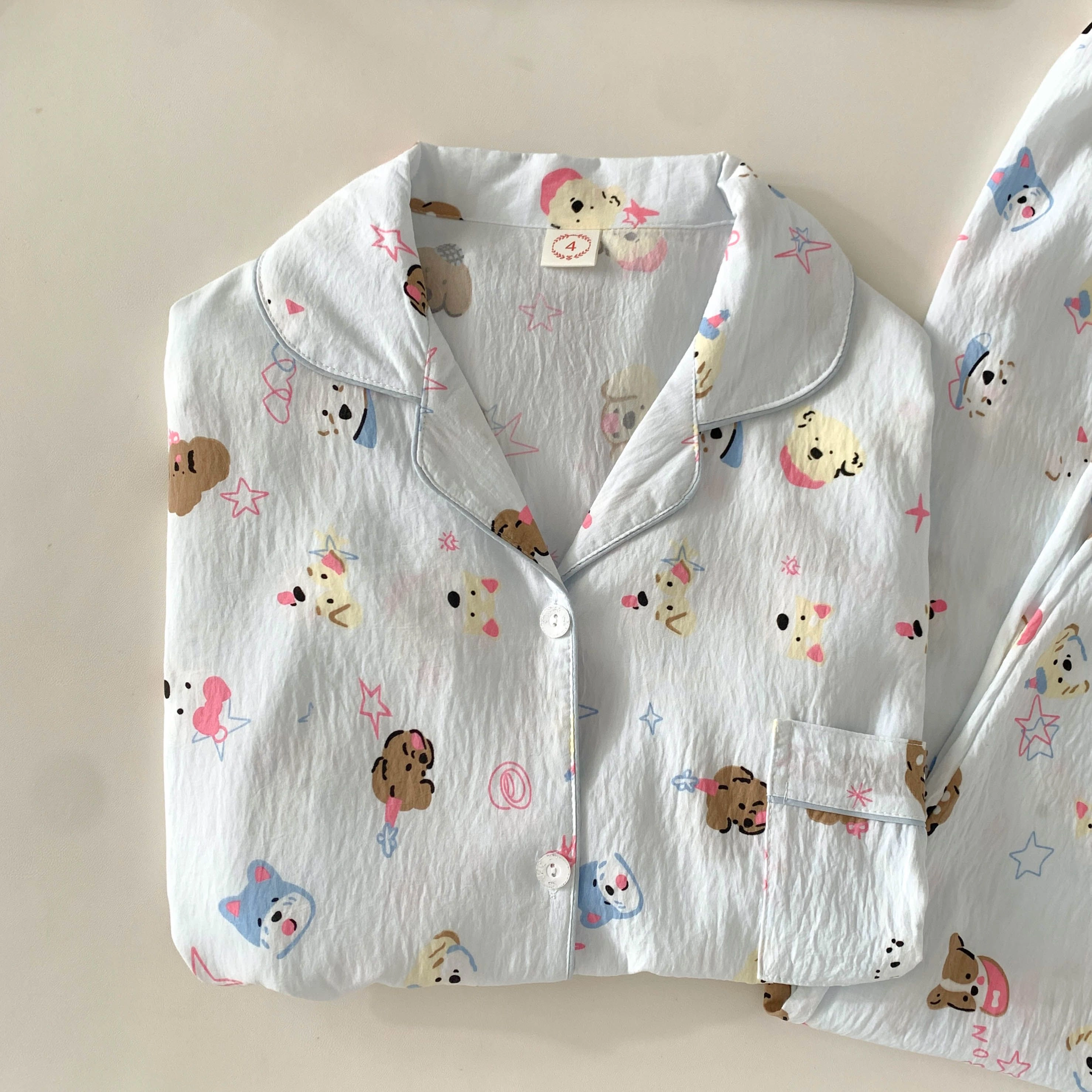 静英鸾 轻便舒适休闲简约设计长袖翻领开衫家居服睡衣礼盒 女款