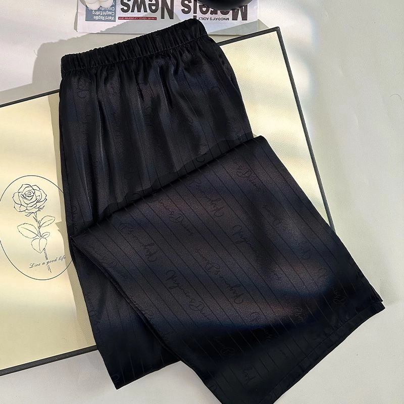 静英鸾  纯色翻领时尚简约风休闲舒适家居服睡衣礼盒 男款