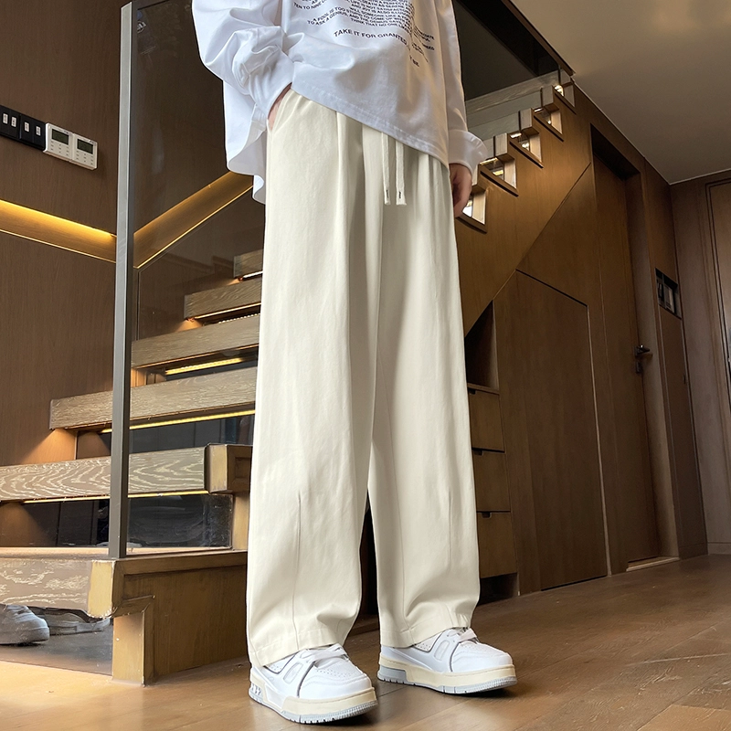 寻星记 日系复古休闲长裤宽松舒适工装裤 男女同款