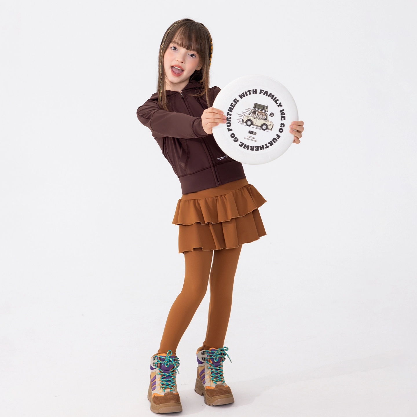 俞兆林上装 高弹复古运动耐磨女童短款外套女孩春秋冬季可穿时尚休闲舒适百搭夹克儿童