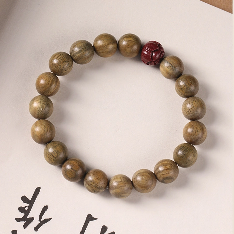 九隆古 新中式国潮风 绕指柔文玩盘玩佛珠 招财转运纳福 黑檀 木作手串 男女同款情侣款 檀木