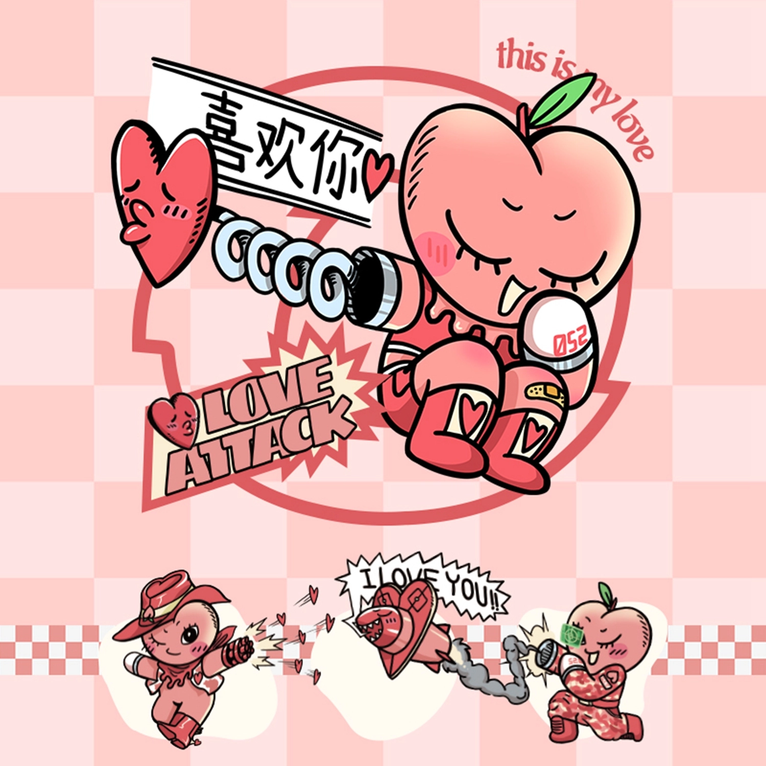 WHITE HOT peach attack