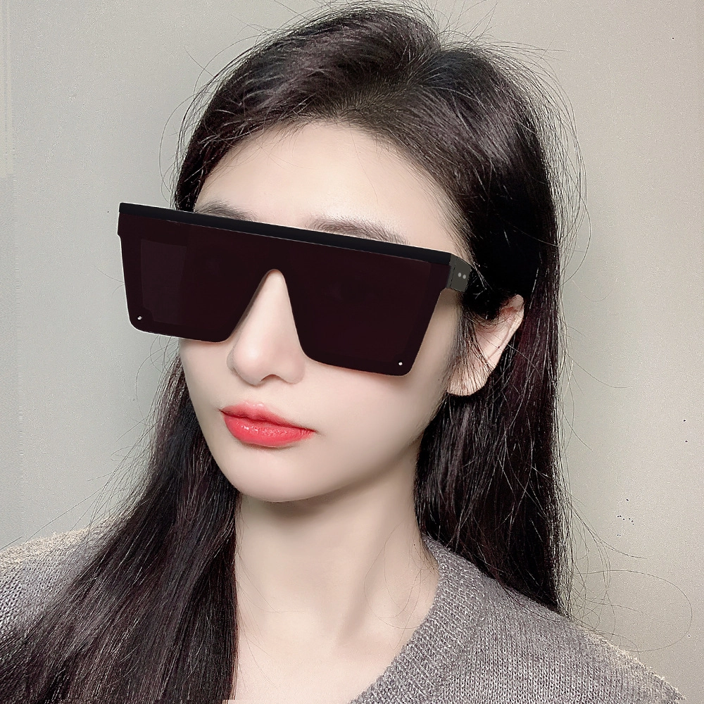 【欧美潮流】 无限兔 高级感连体防晒开车出行防紫外线时尚百搭 太阳眼镜 男女同款情侣款