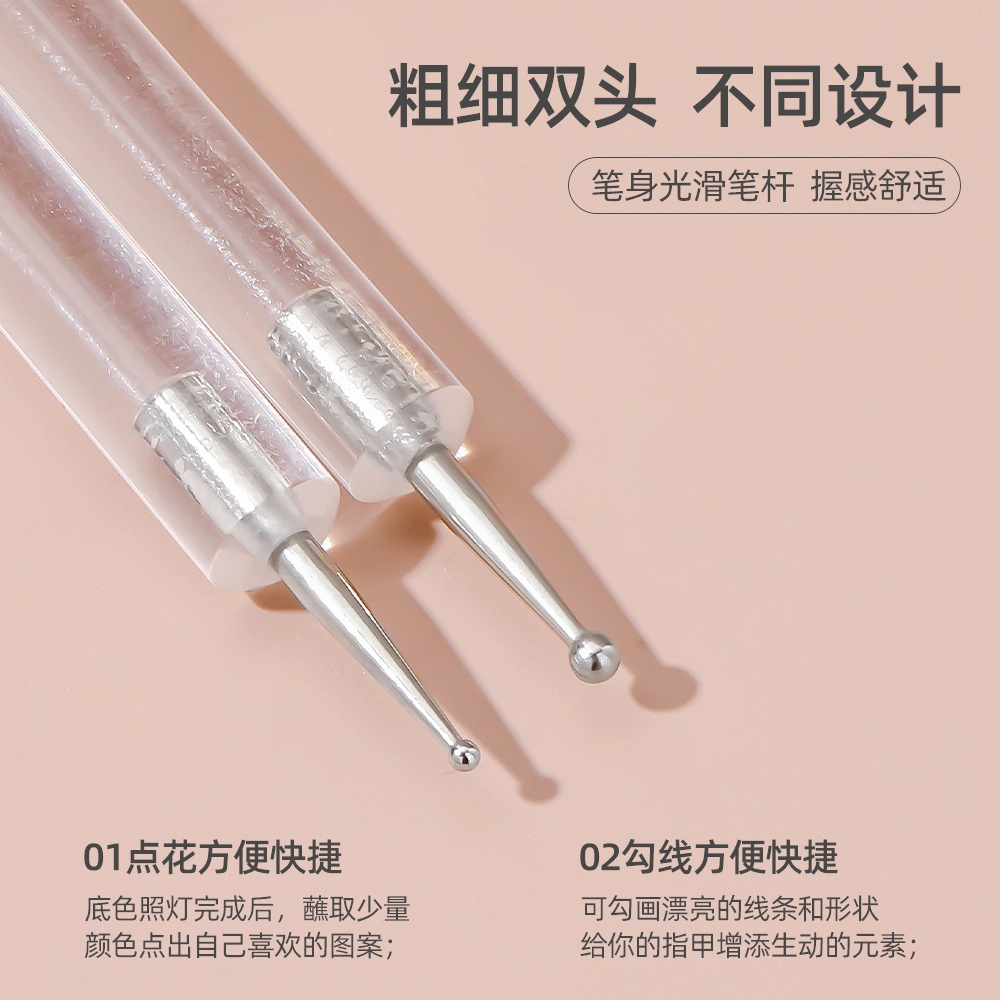 计轩 美甲点钻笔点花勾边波点双头点珠笔 美观方便