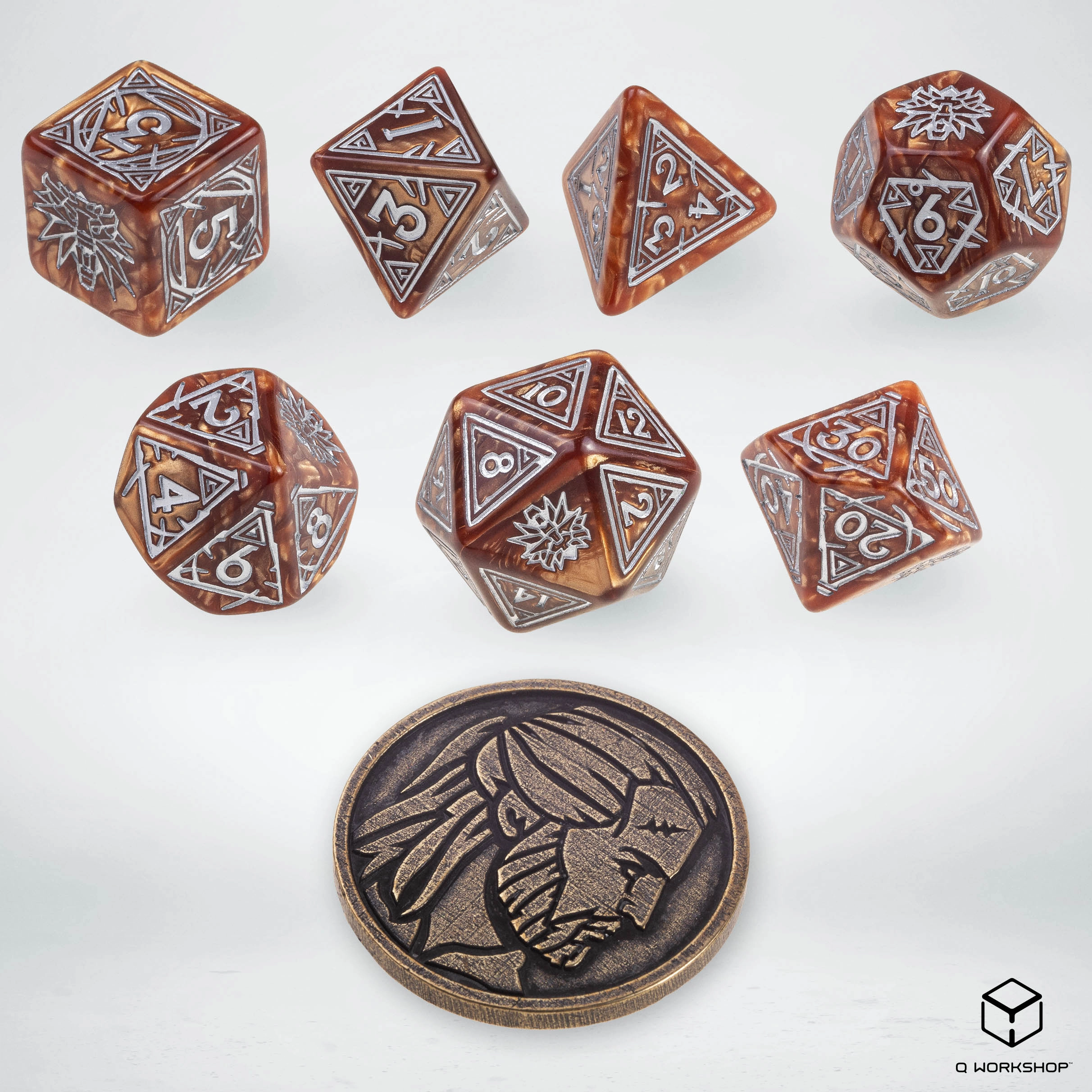 The Witcher Dice Set. Geralt - The monster slayer