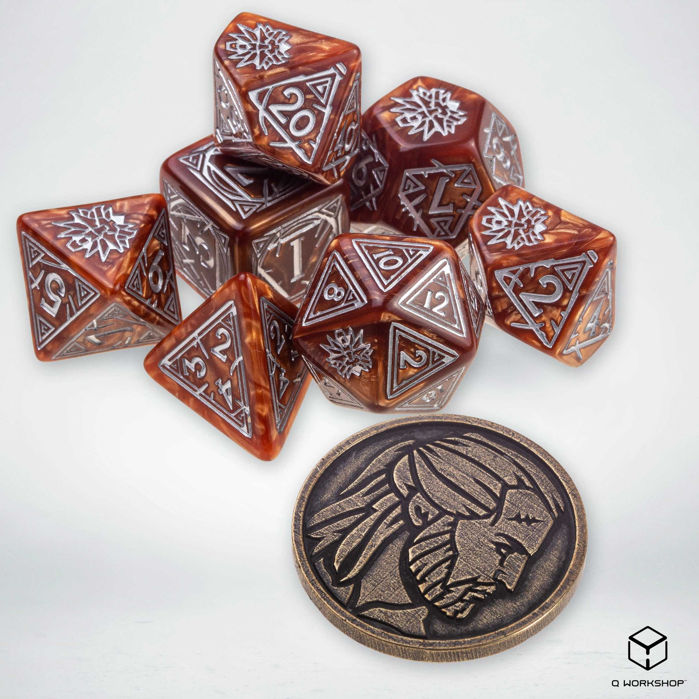 The Witcher Dice Set. Geralt - The monster slayer