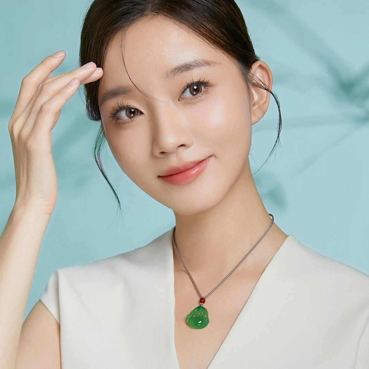 翠雅金楼 新中式国风国潮转运 气质款 玉髓 玉石吊坠 男女同款情侣款 玉髓